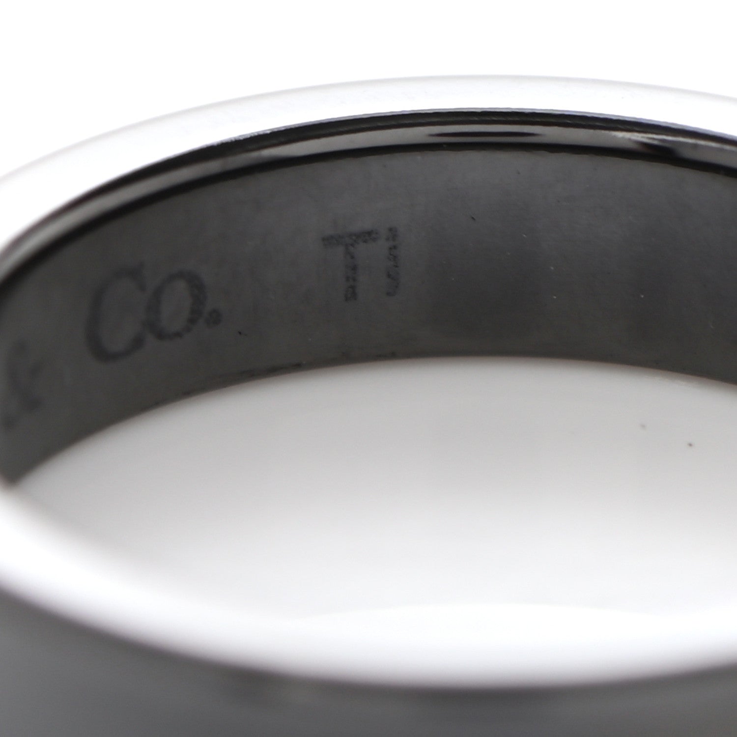 Tiffany Titanium 4mm Narrow 1837 Ring 47 4 5 of 8