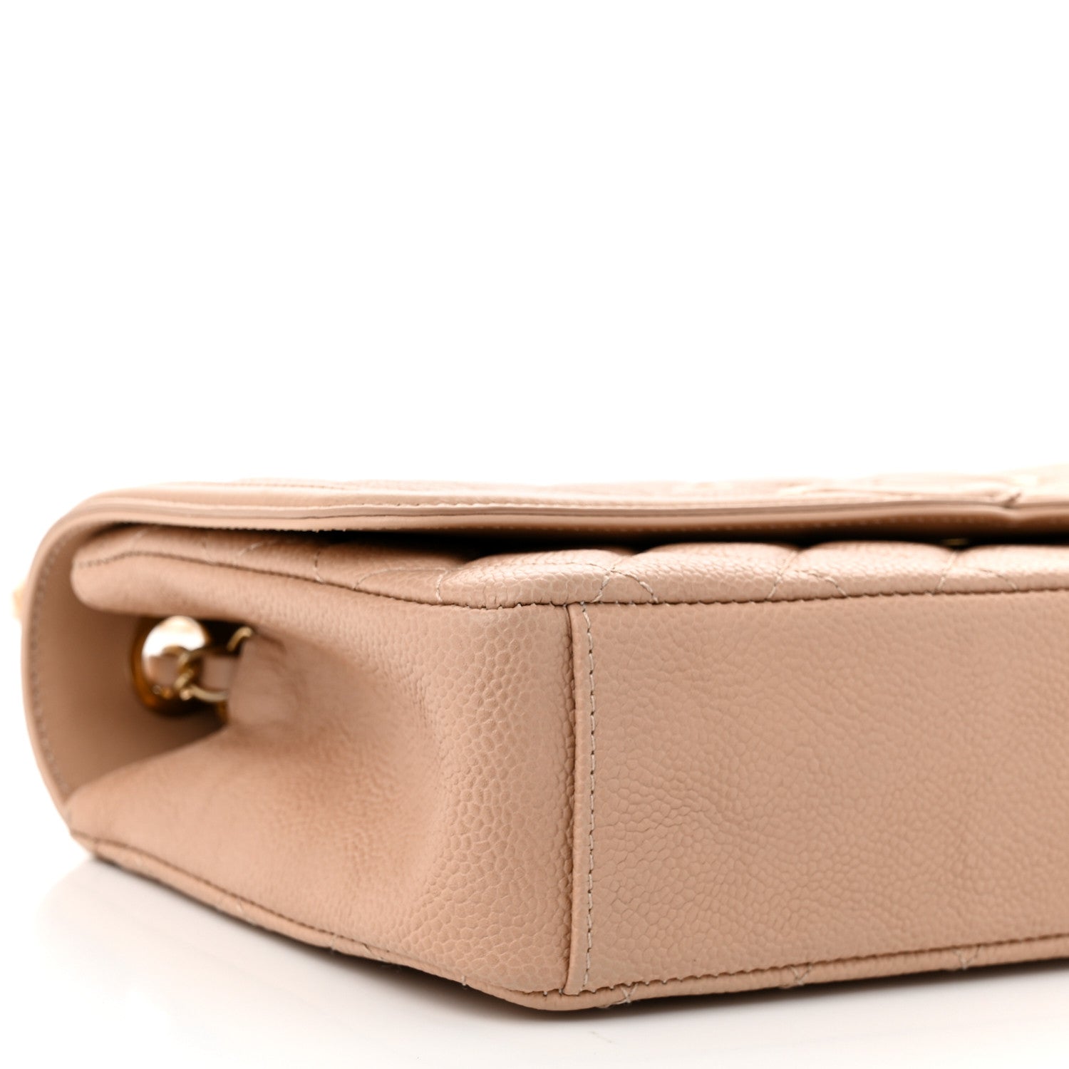 Chanel Caviar Quilted Medium CC Filigree Flap Beige 9 of 10