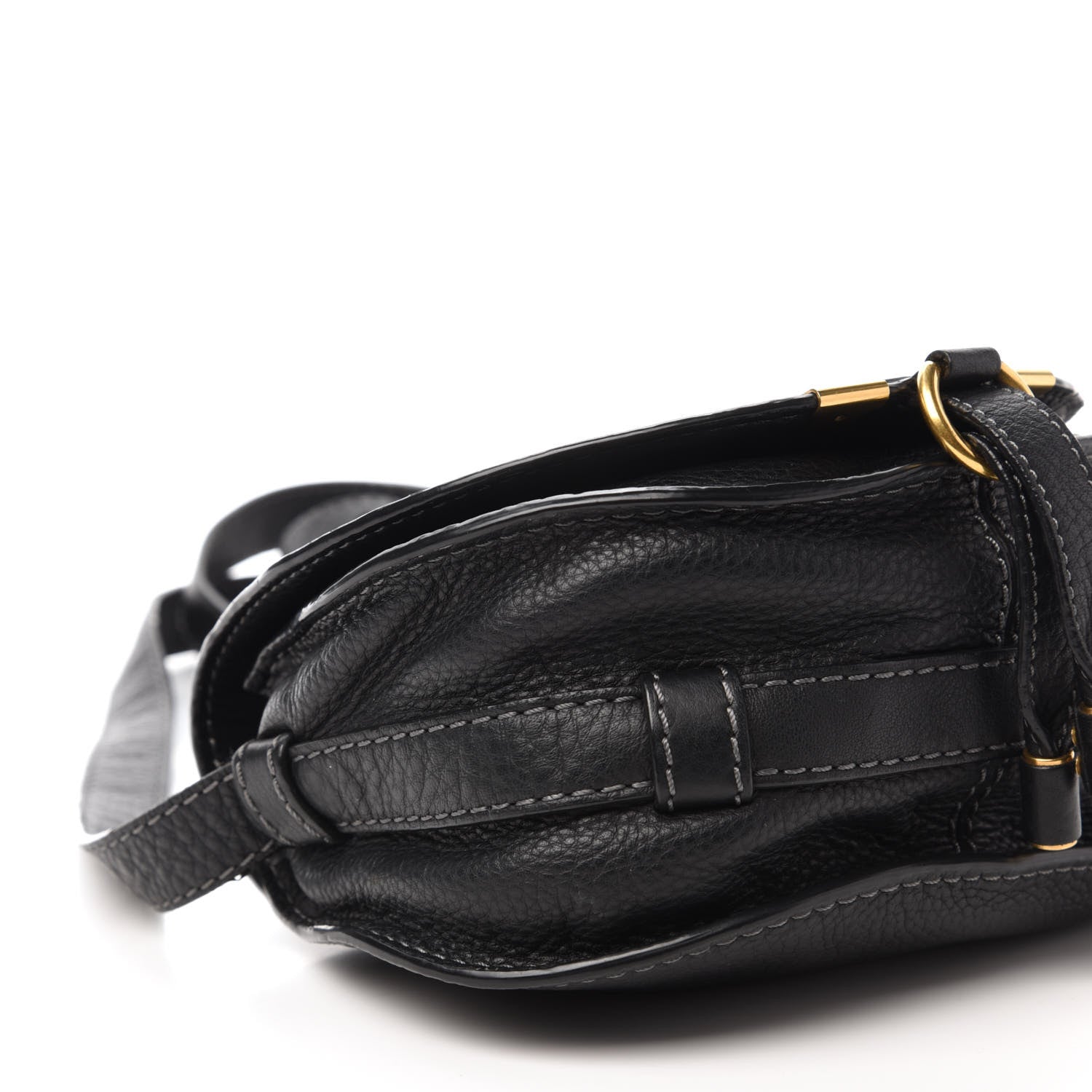 Chloe Calfskin Mini Marcie Round Crossbody Bag Black 6 of 11