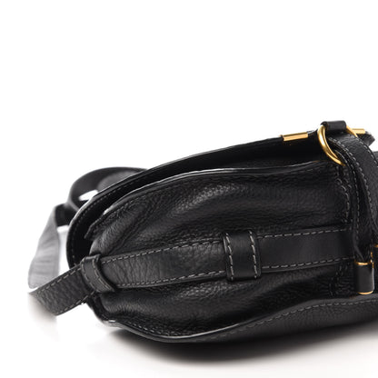 Chloe Calfskin Mini Marcie Round Crossbody Bag Black 6 of 11