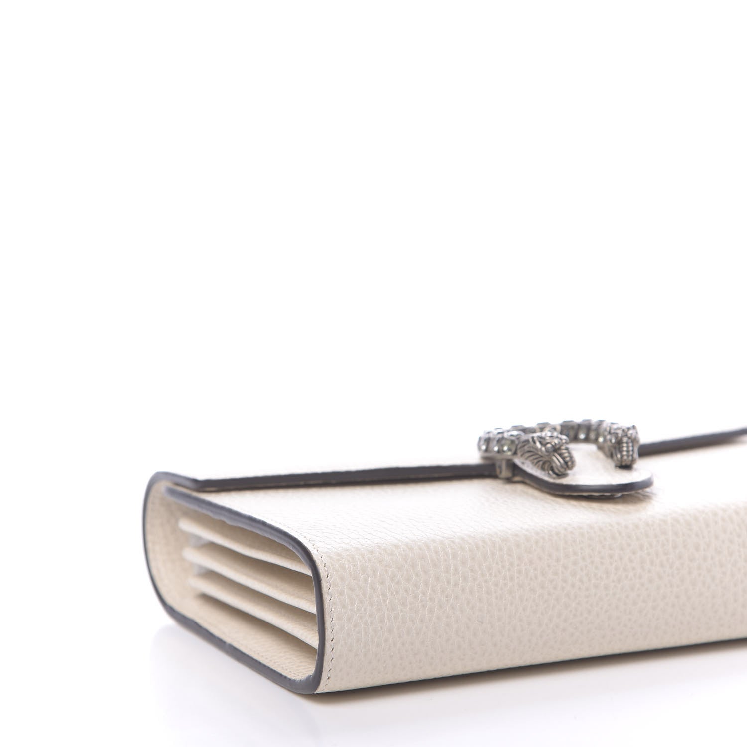 Gucci Dollar Calfskin Mini Dionysus Chain Wallet Mystic White 8 of 10