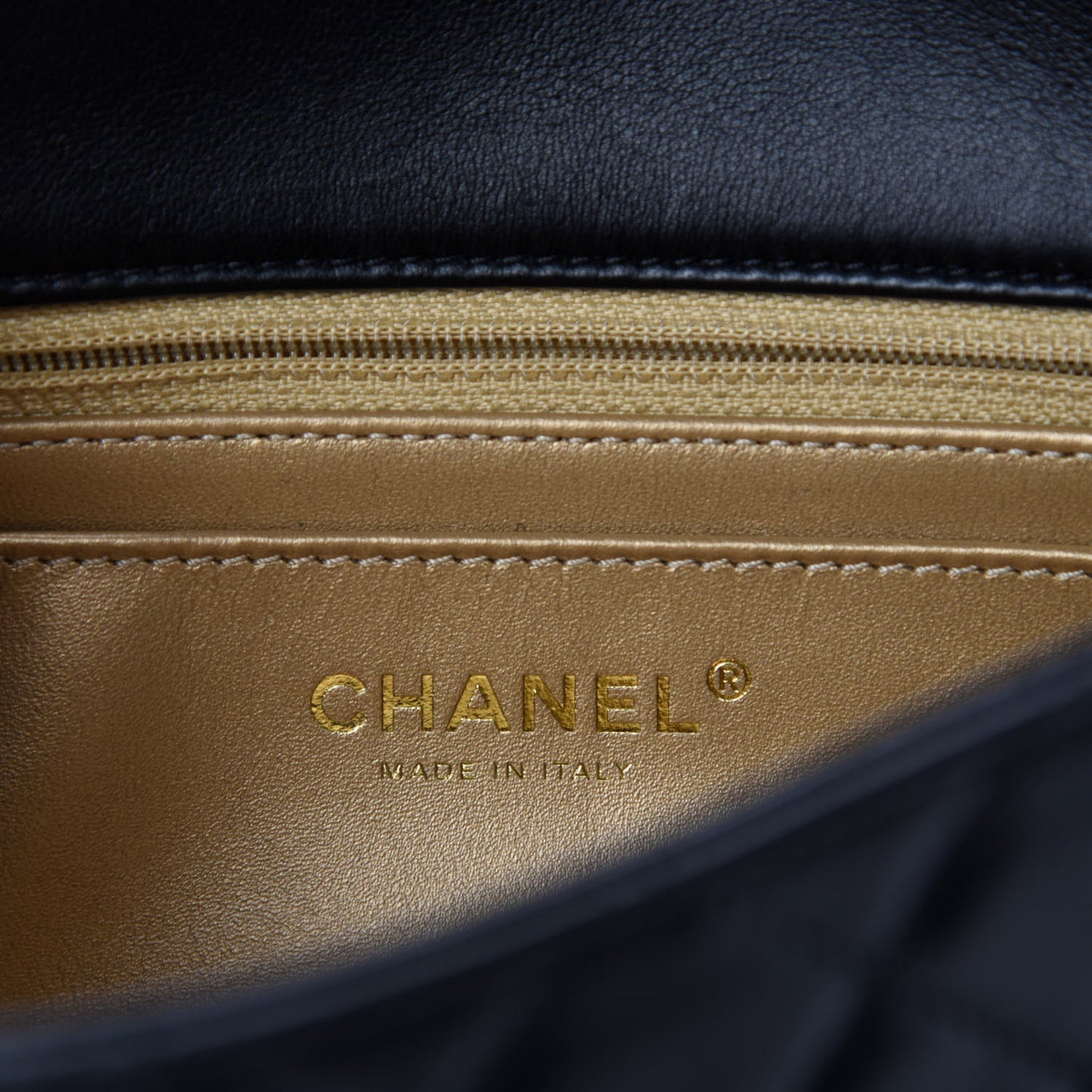 Lambskin Quilted Mini Rectangular Pearl Crush Flap Black