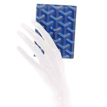 Goyard Goyardine Saint Marc Folding Card Case Sky Blue 2 of 7