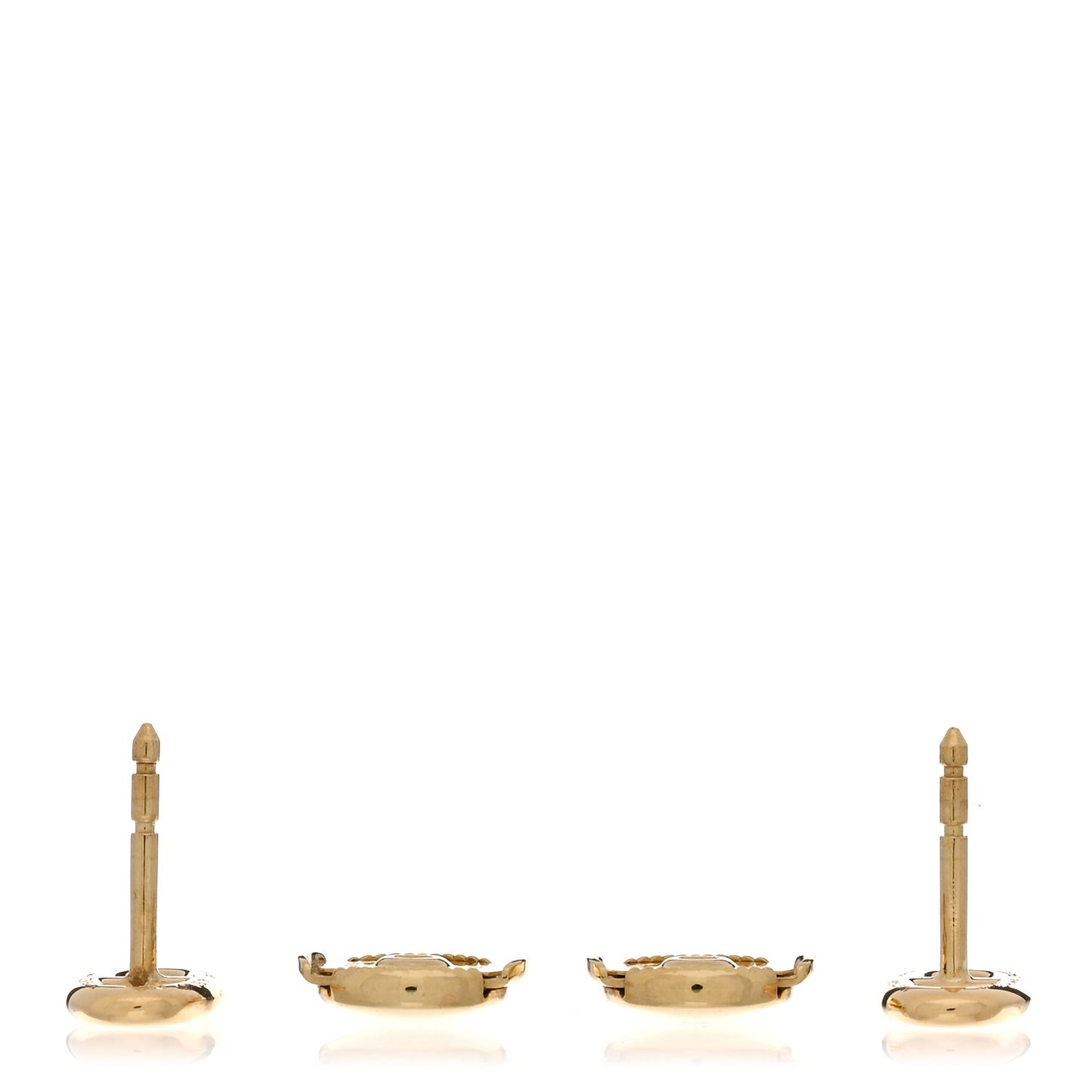 18K Yellow Gold TPM Farandole Stud Earrings