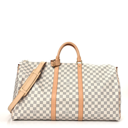 Louis Vuitton Damier Azur Keepall Bandouliere 55 1 of 10
