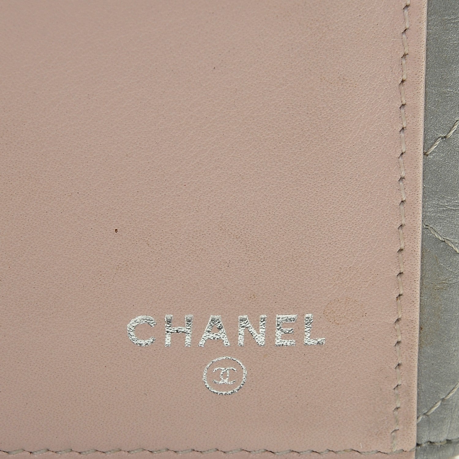 Chanel Aged Metallic Calfskin Large Palette Flap Wallet Silver 6 of 8