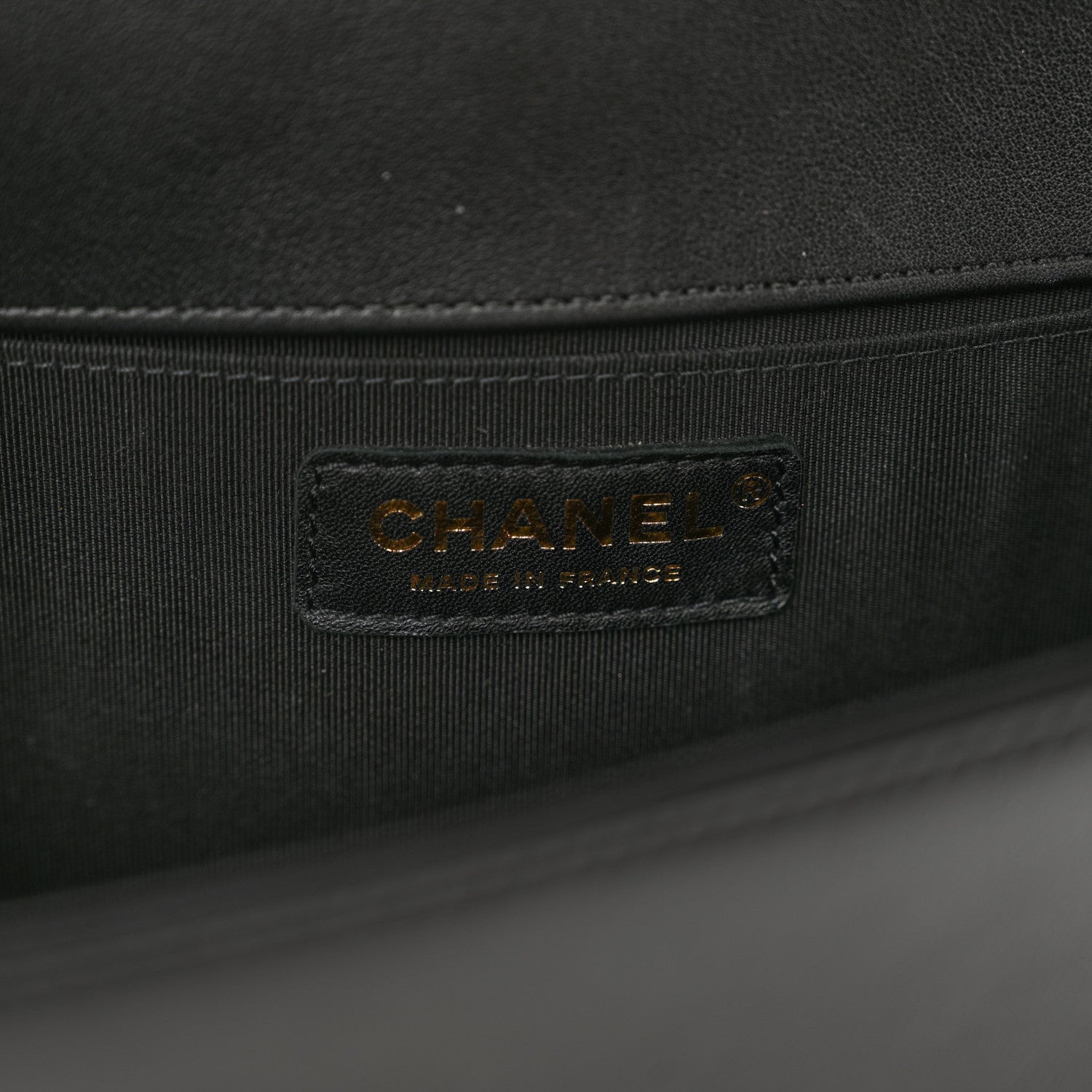 Chanel Calfskin Chevron Quilted Medium Boy Flap Black 7 of 10