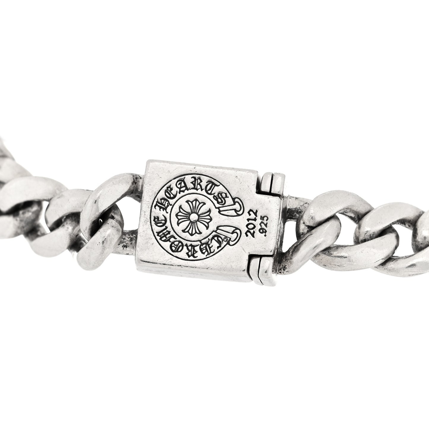 Sterling Silver Graduating Chain Cross Bracelet