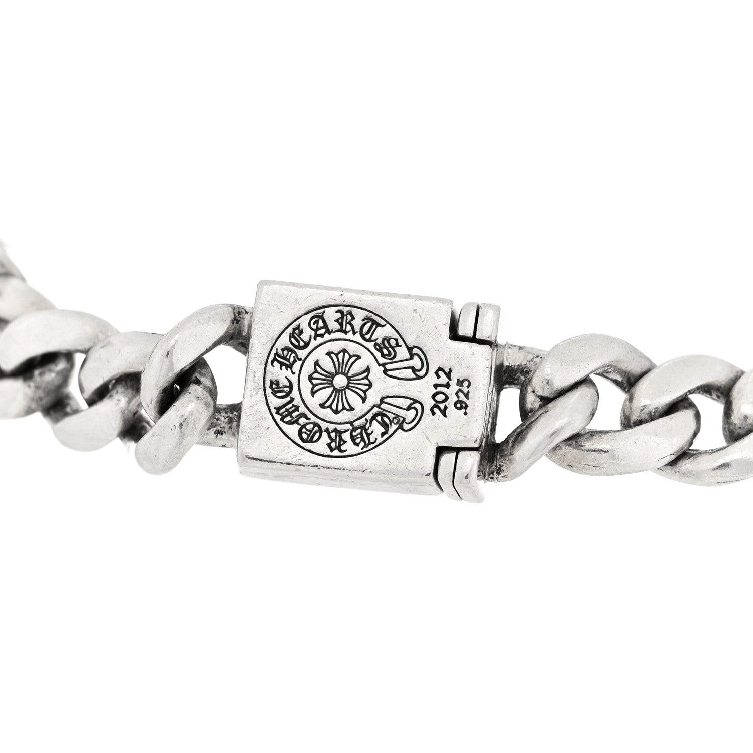 Chrome Hearts Sterling Silver Graduating Chain Cross Bracelet 4 of 4