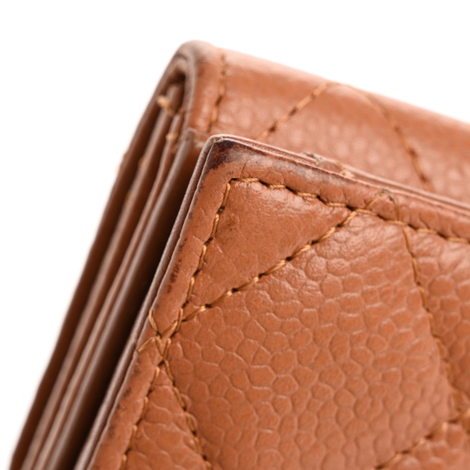 Chanel Caviar Quilted Long Flap Wallet Light Brown 10 of 19