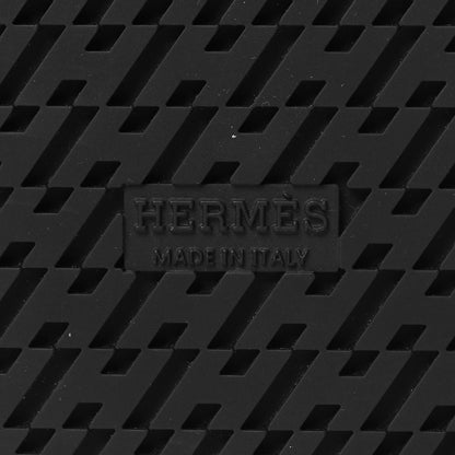 Hermes Calfskin Womens Chypre Sandals 37 Black 7 of 9