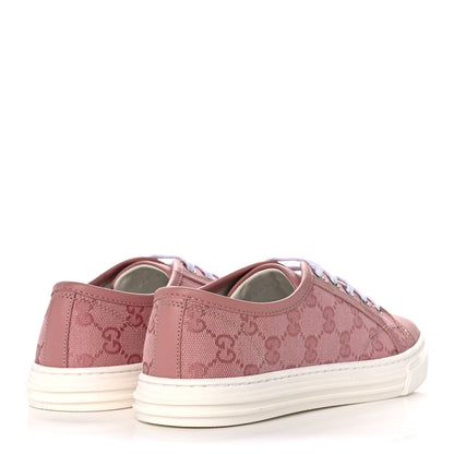 Gucci GG Monogram Calfskin Womens Low Top Sneakers 36 Pink Soft Pink 4 of 10