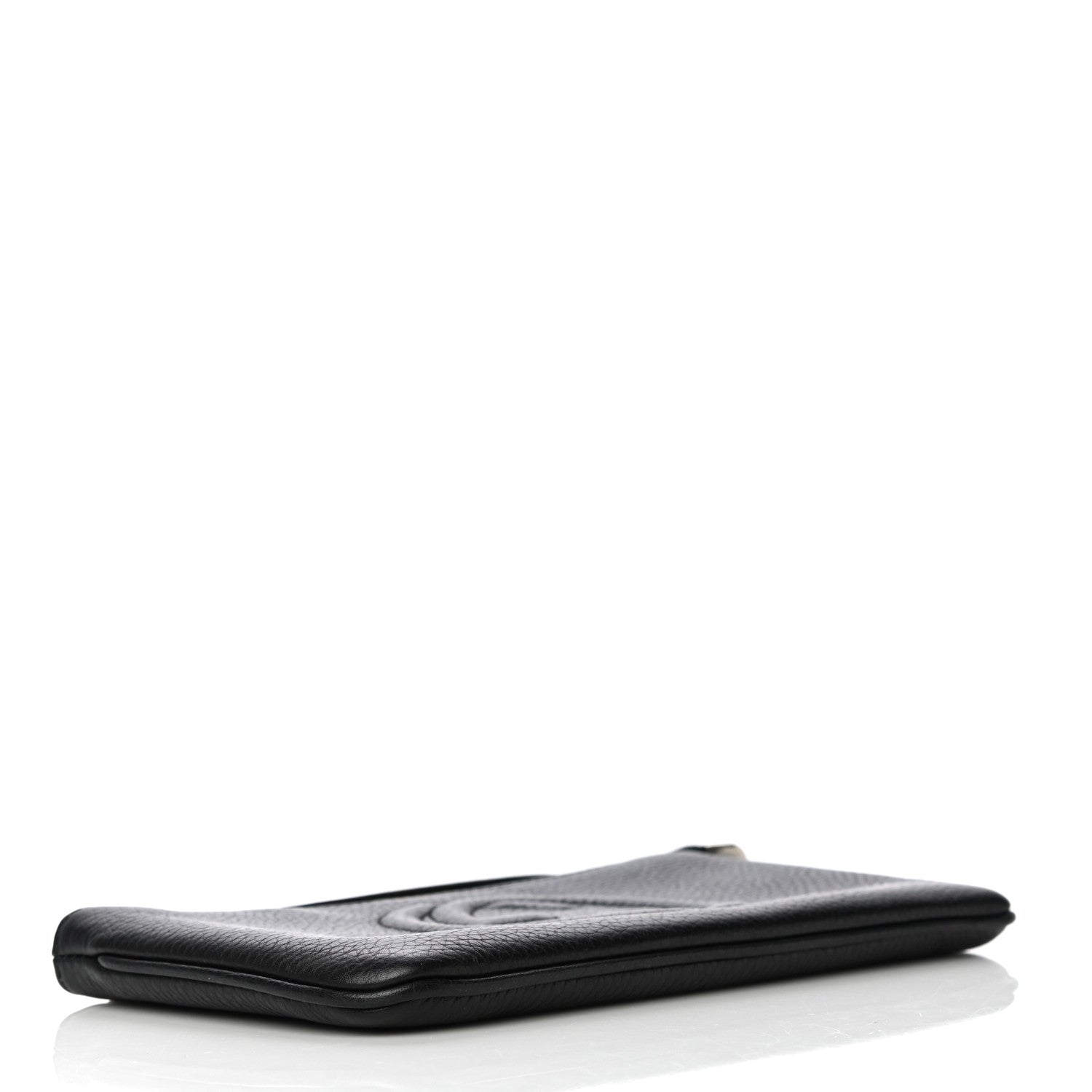 Gucci Pebbled Calfskin Soho Wristlet Black 6 of 10