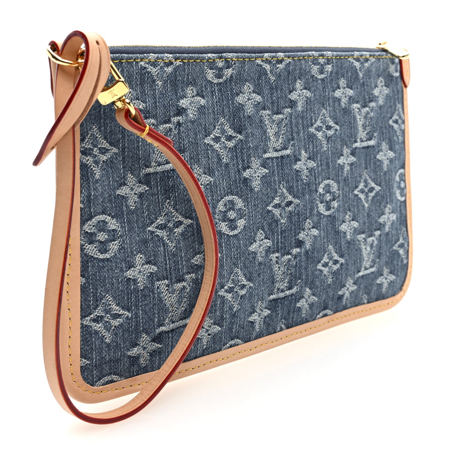 Louis Vuitton Denim Monogram Jacquard Neverfull MM GM Blue 3 of 6