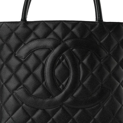 Chanel Caviar Quilted Medallion Tote Black 8 of 10