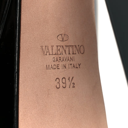 Valentino Garavani Patent Tan-Go 55/155mm Platform Sandals 39.5 Black 7 of 9