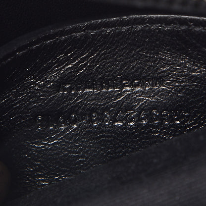 Saint Laurent Sheepskin Matelasse Chevron Monogram Large College Satchel Black 7 of 8