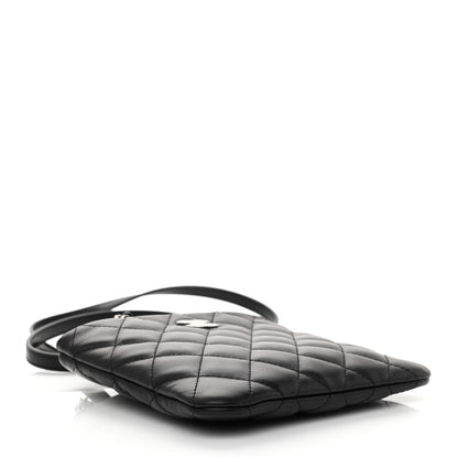 Chanel Lambskin Quilted Crossbody Bag Black 8 of 11