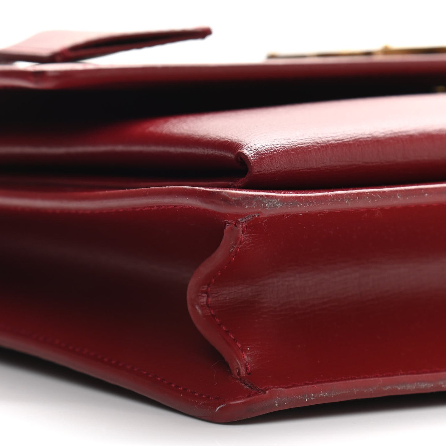 Smooth Calfskin Medium Monogram Sunset Satchel Rouge Opyum