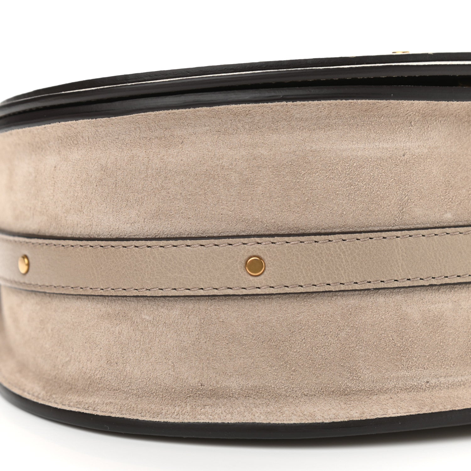 Chloe Calfskin Suede Medium Nile Bracelet Bag Motty Grey 10 of 11