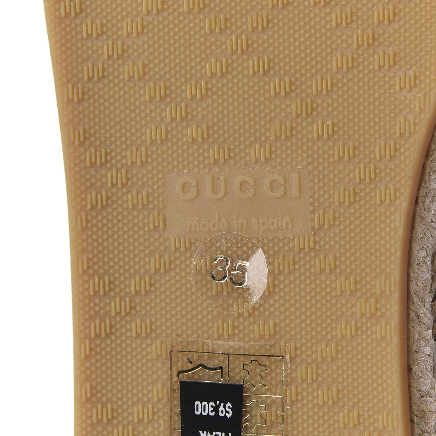 Guccissima Signature Espadrilles 35 Black