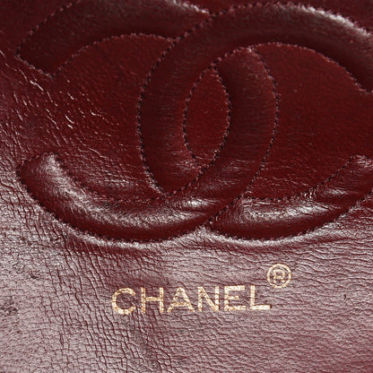 Chanel Lambskin Quilted Medium Double Flap Black 6 of 17
