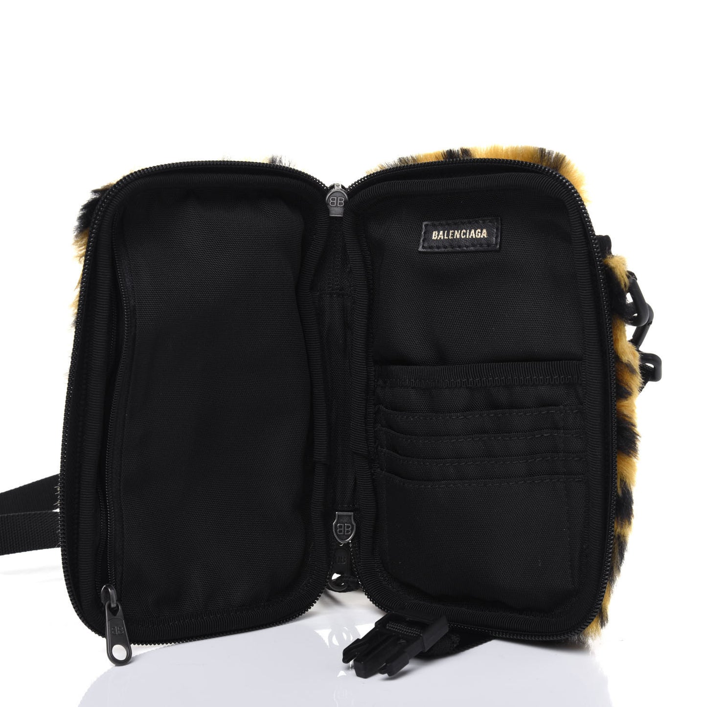 Faux Fur Explorer Crossbody Leopard