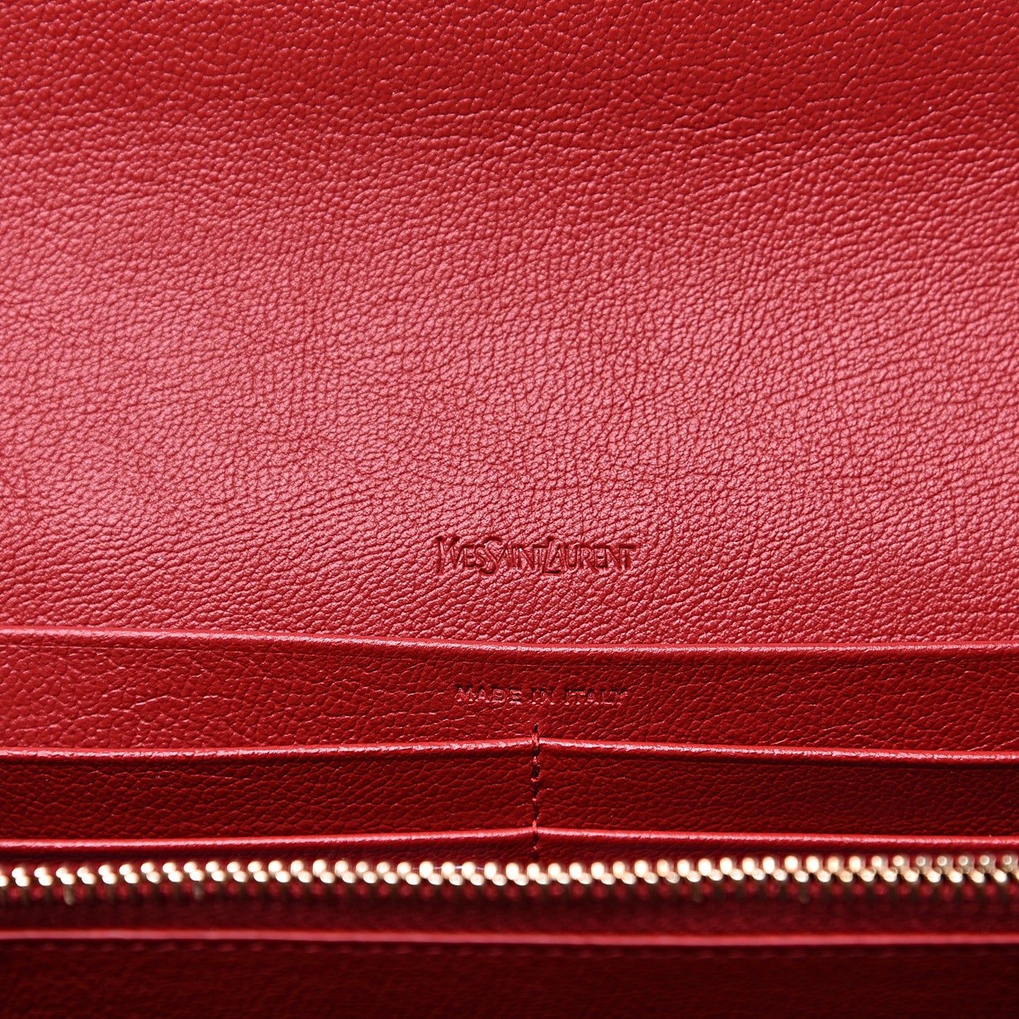 Calfskin Belle de Jour Chain Clutch Red