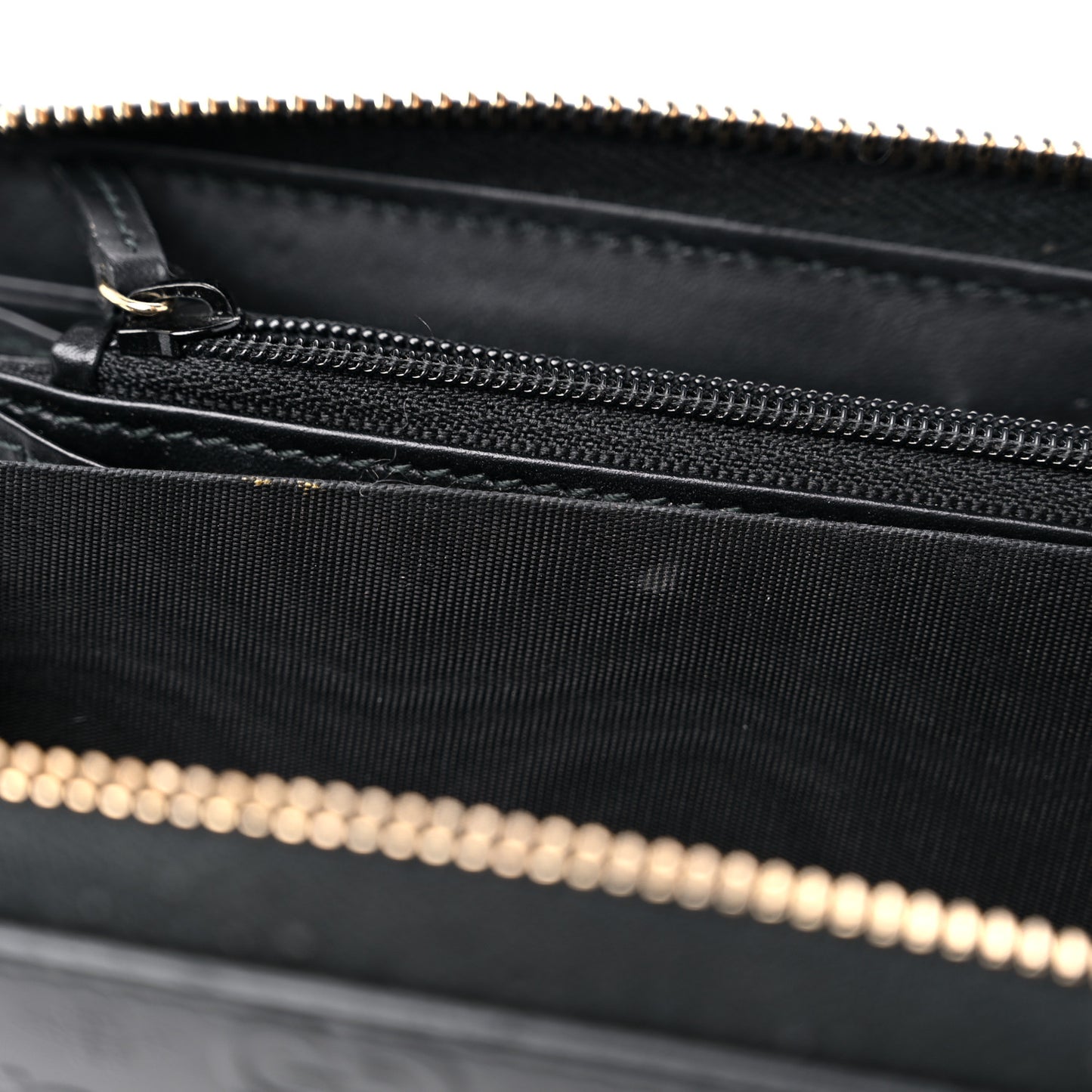 Guccissima Signature Microguccissima Bree Zip Around Wallet Black