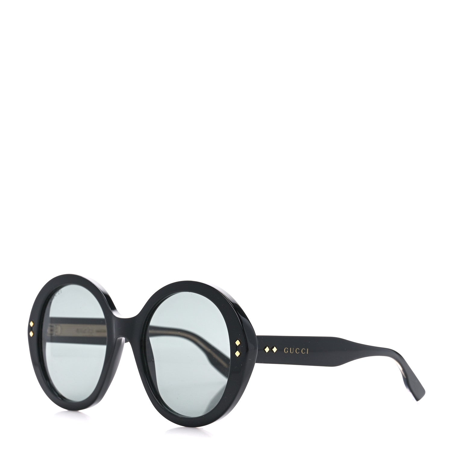 Gucci Acetate Round Sunglasses GG1081S Black 1 of 8