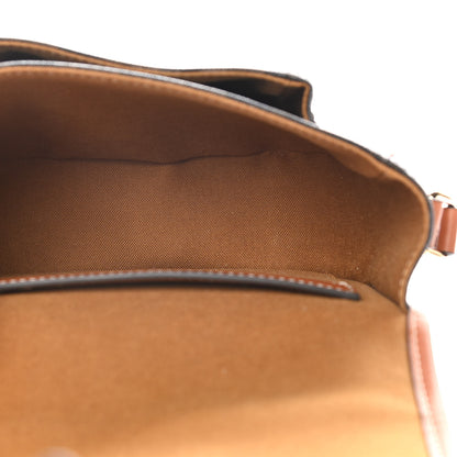 Celine Triomphe Canvas Medium Folco Bag Tan 5 of 12