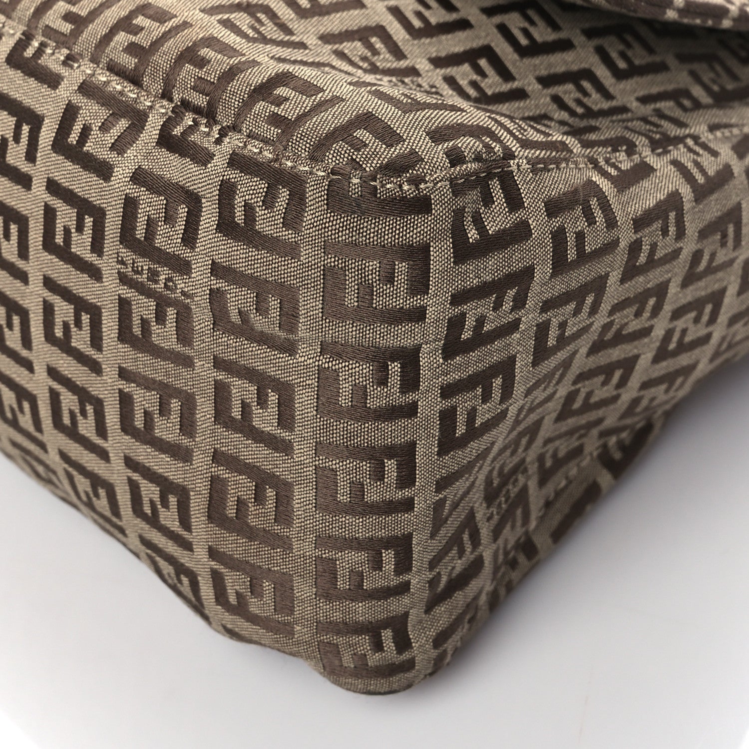 Fendi Zucchino Mama Baguette Brown 10 of 11