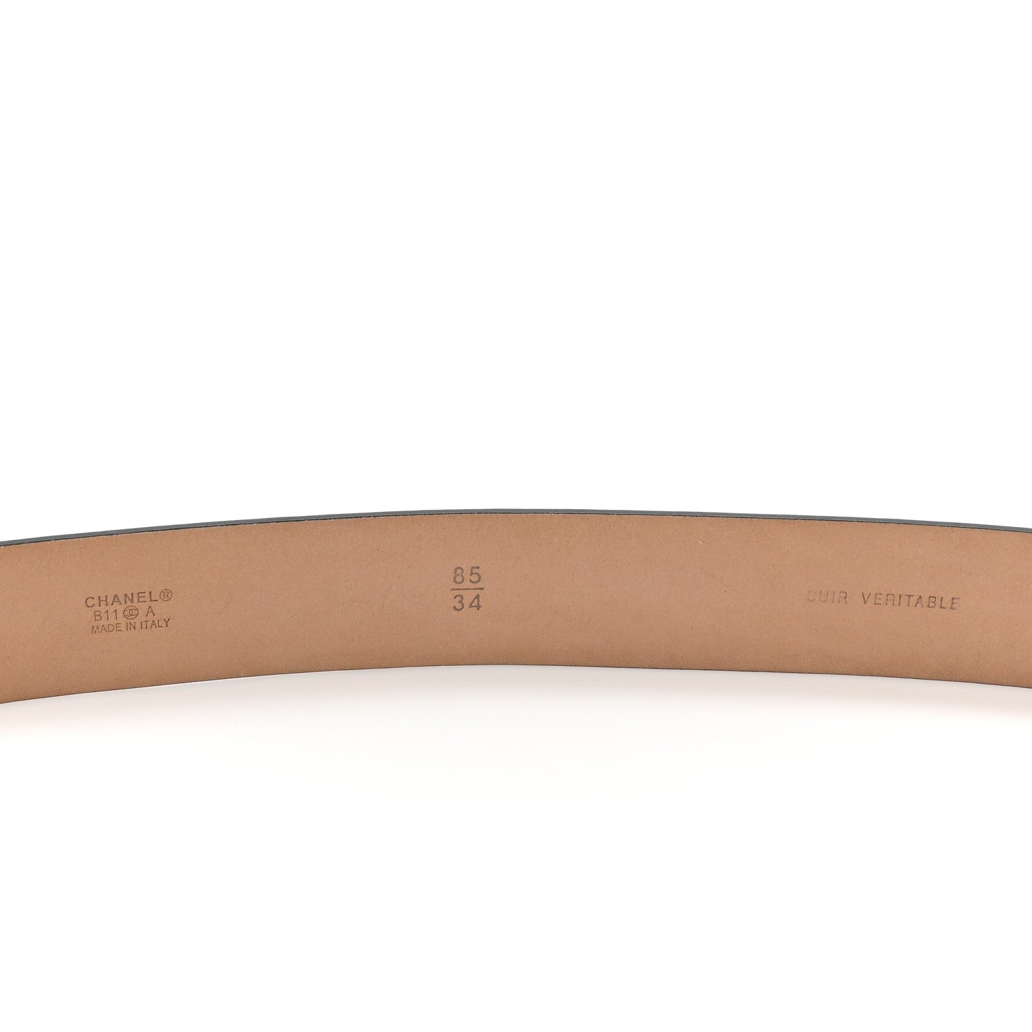 Chanel Calfskin CC Boy Belt 85 34 Black 4 of 5