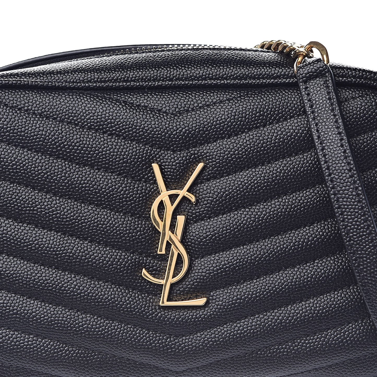 Grain De Poudre Matelasse Monogram Mini Lou Camera Bag Black