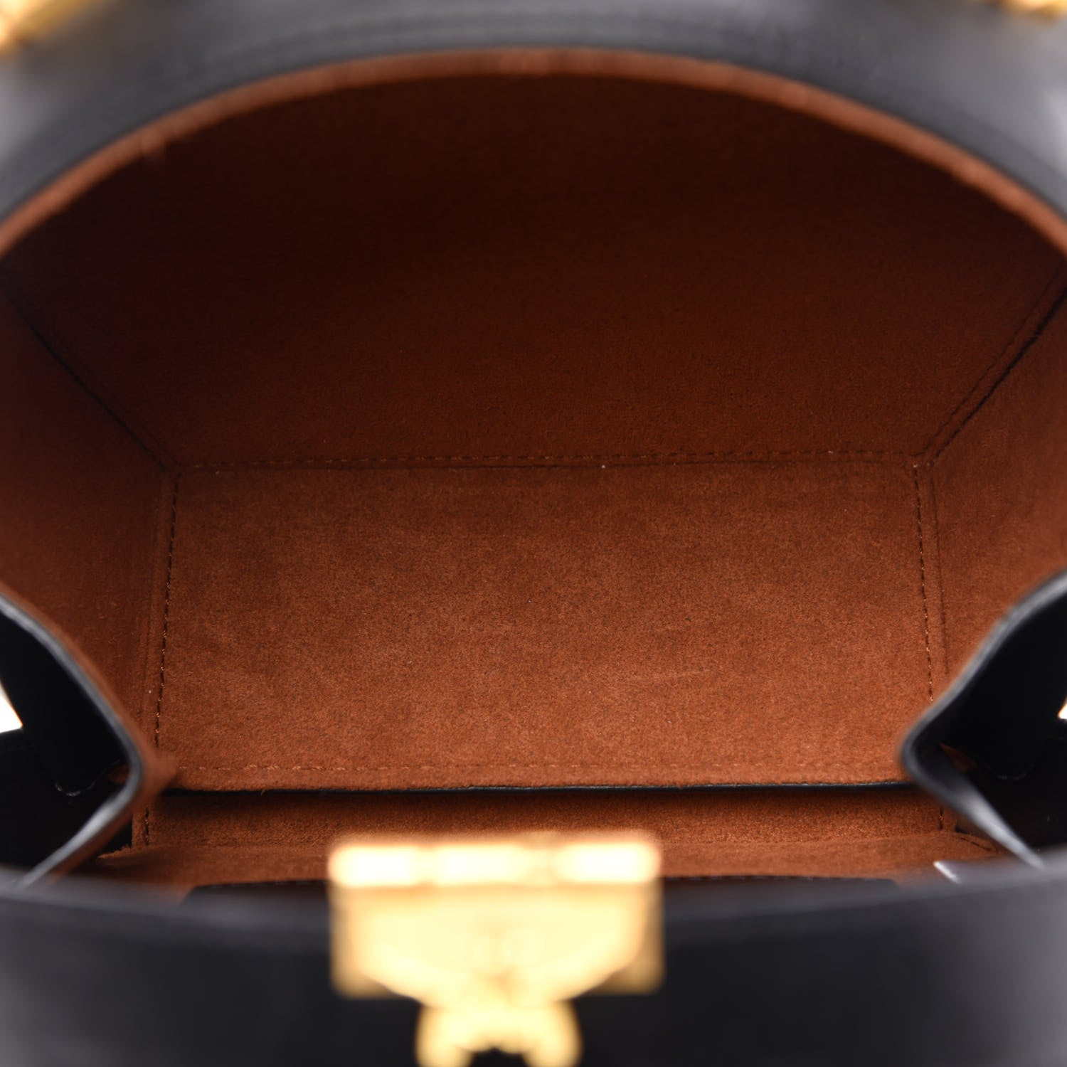 MCM Monogram Coated Canvas Berlin Studded Hat Box Crossbody Black 5 of 12