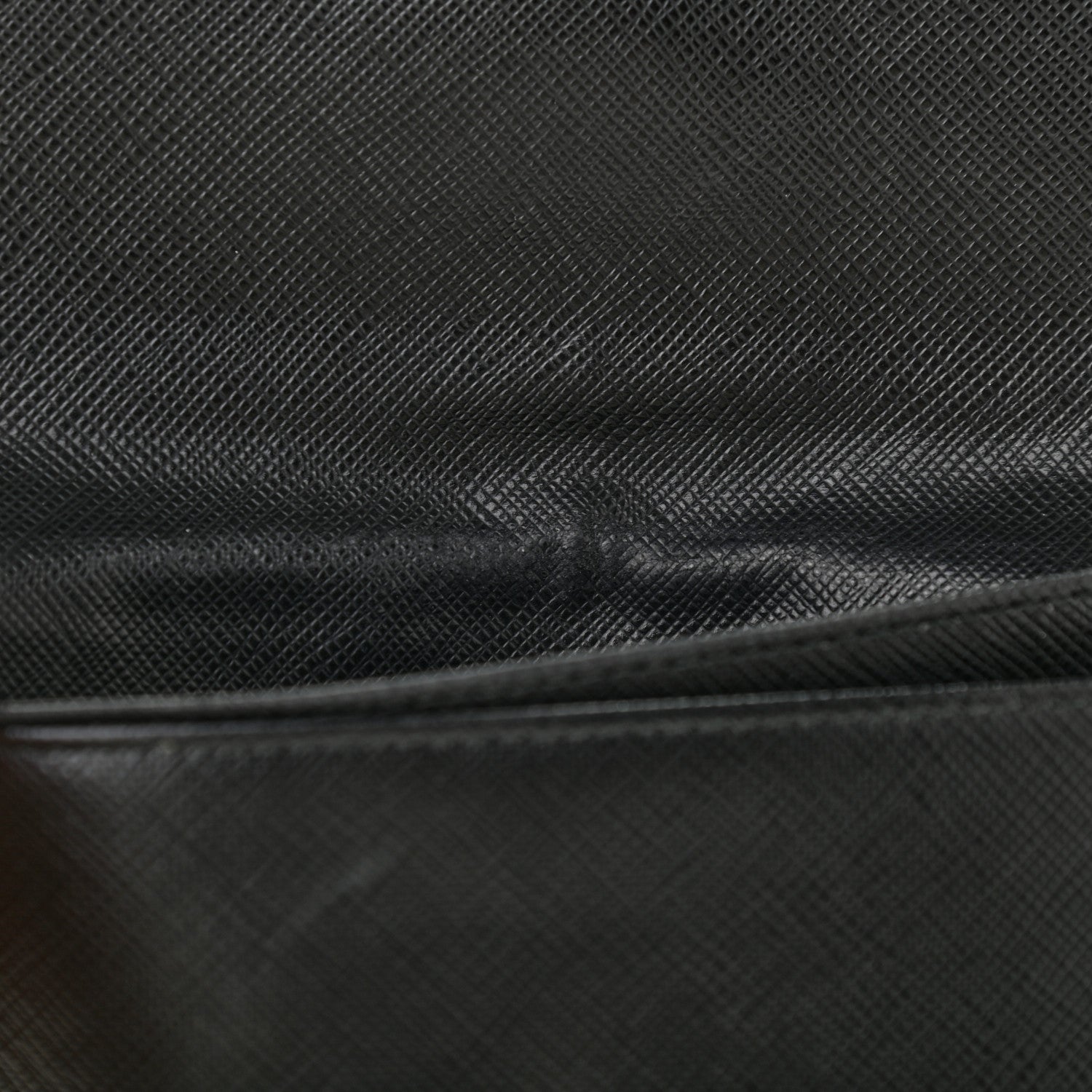 Prada Saffiano Metal Flap Wallet Black 13 of 15