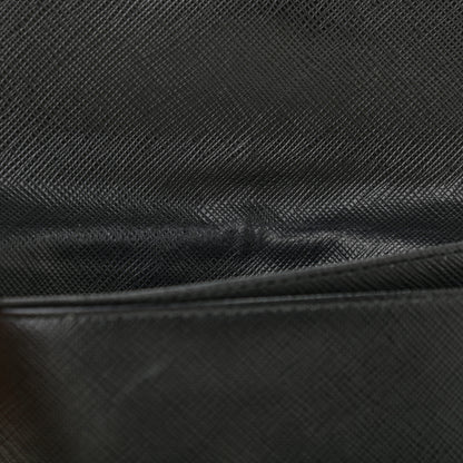Prada Saffiano Metal Flap Wallet Black 13 of 15