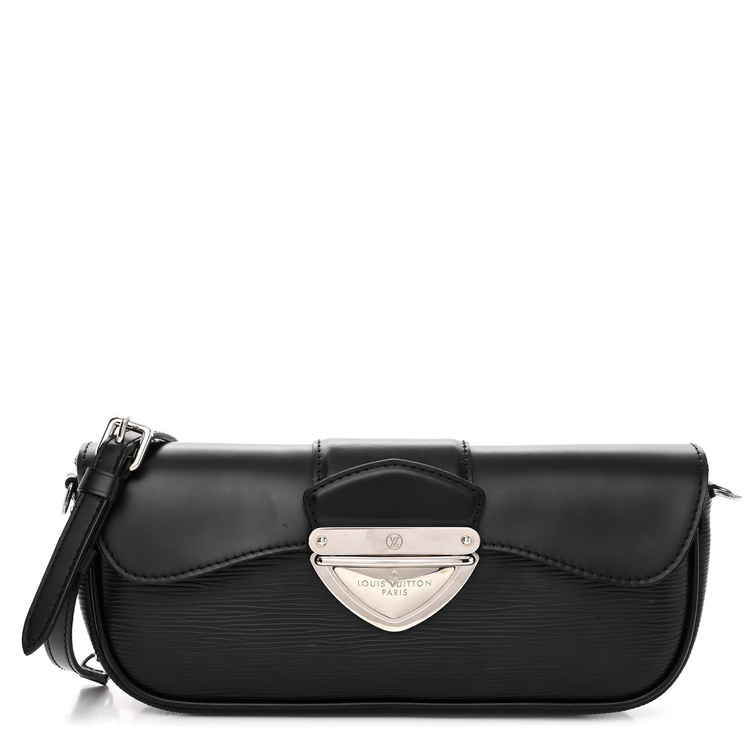 Louis Vuitton Epi Montaigne Clutch Black 1 of 9