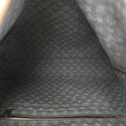 Louis Vuitton Monogram Denim CarryAll MM Washed Grey 6 of 10