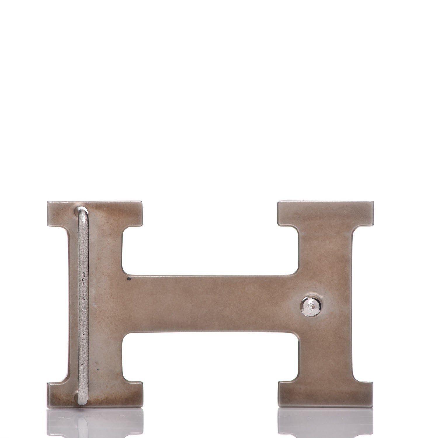 Hermes Polished Palladium 32mm H Belt Buckle 3 of 5