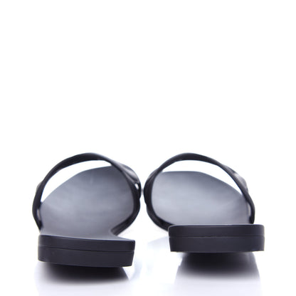 Hermes Rubber Aloha Sandals 41 Black 7 of 11