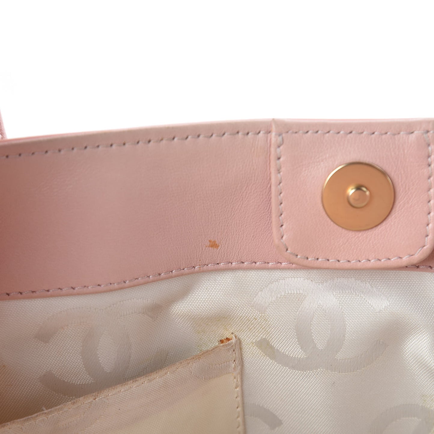 Patent CC Logo Tote Pink
