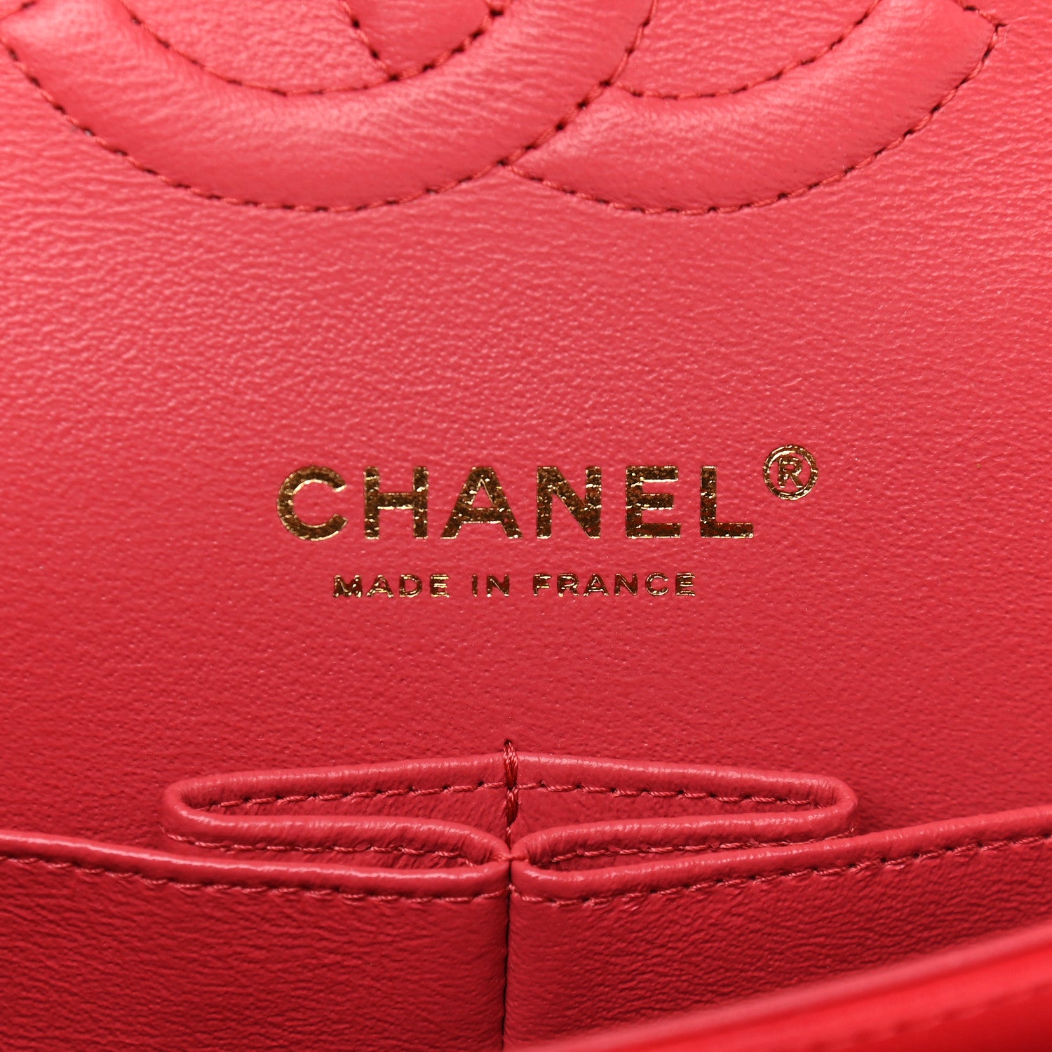 Chanel Lambskin Quilted Medium Double Flap Dark Pink 5 of 10