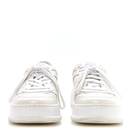 Gucci Calfskin GG Tennis Embossed Perforated Mens Interlocking G 55mm Sneakers 9.5 Great White 3 of 8