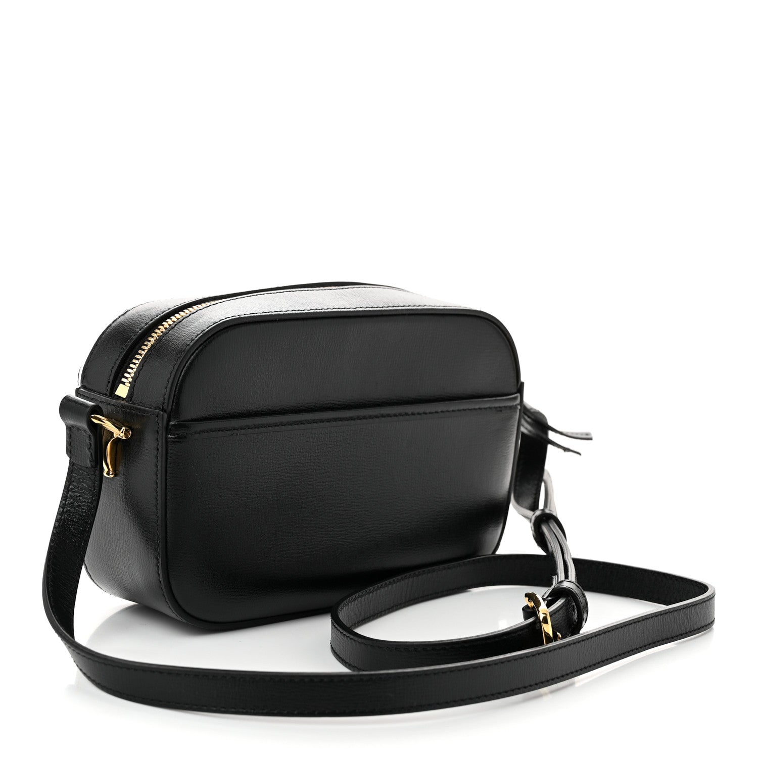 Gucci Calfskin Mini Horsebit 1955 Camera Shoulder Bag  Black 3 of 11