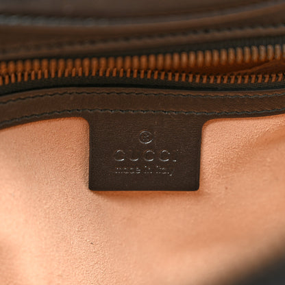 Gucci Calfskin Matelasse Sylvie Web Small GG Marmont Top Handle Shoulder Bag Black 6 of 11