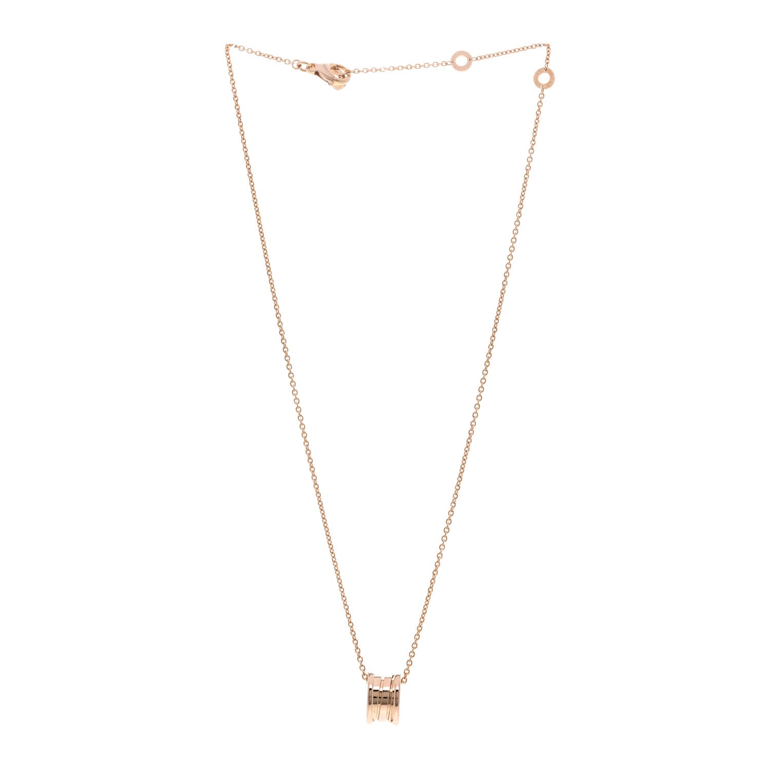 Bulgari 18K Rose Gold B.Zero1 Pendant Necklace 3 of 5