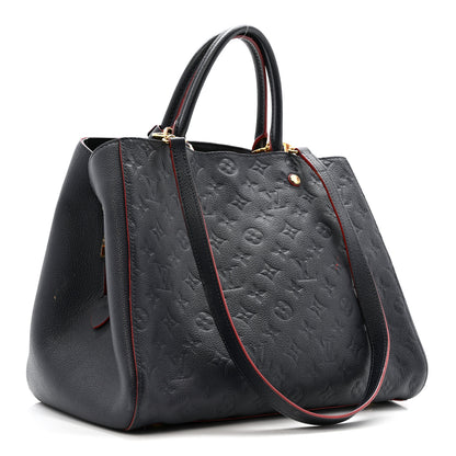 Louis Vuitton Empreinte Montaigne MM Marine Rouge 3 of 15