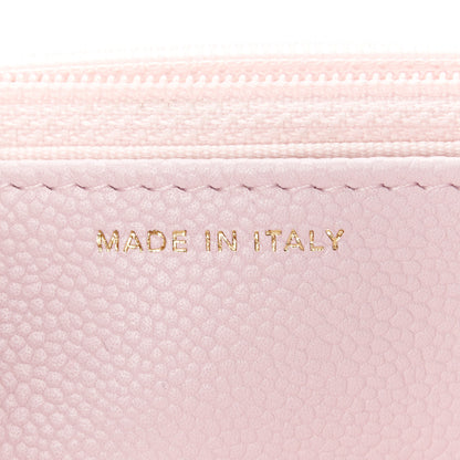 Chanel Caviar Quilted Tiny CC Wallet On Chain WOC Light Pink 7 of 11