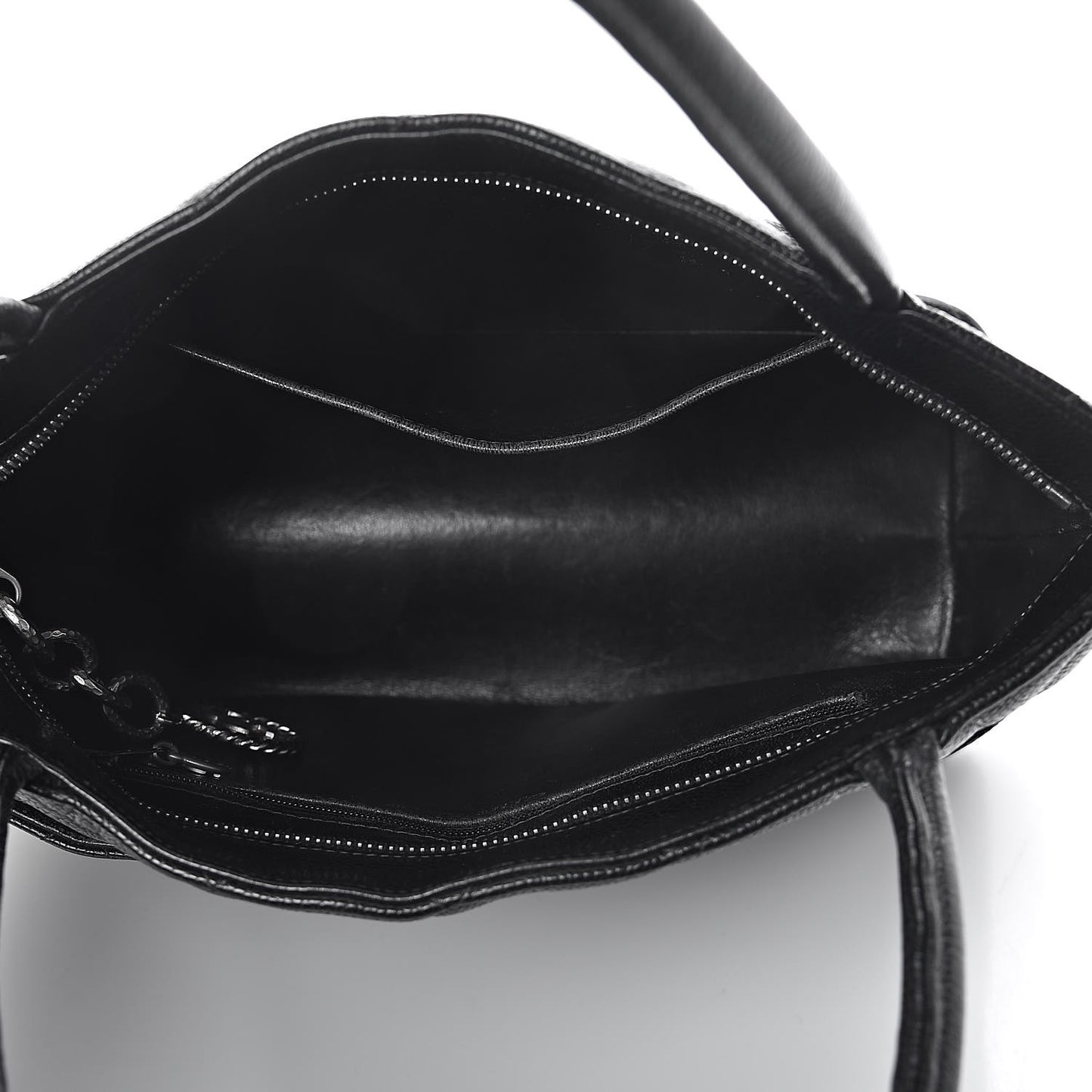 Caviar Quilted Medallion Tote Black